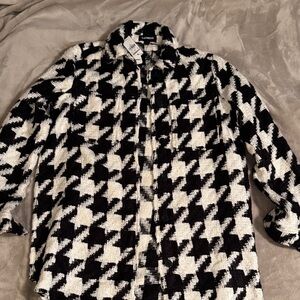 Express Monochrome Houndstooth Jacket